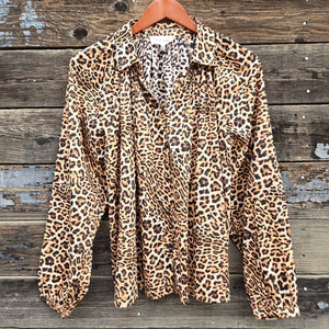 Dear John - Benedict Blouse in Leopard Print