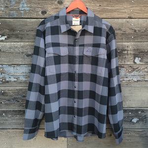 Simms - Gallatin Flannel Long Sleeved Snap Shirt - Slate Buffalo Check