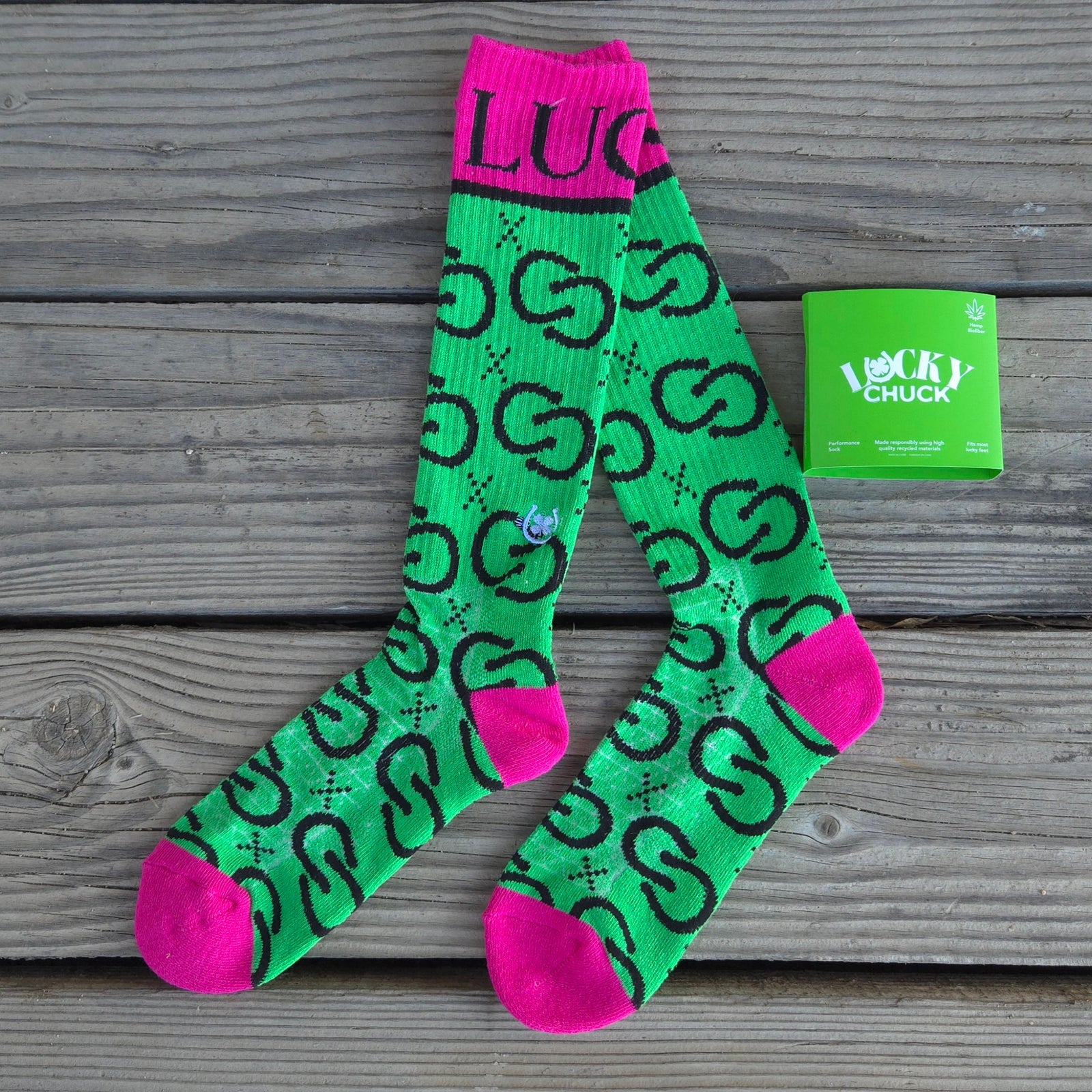 Lucky Chuck Socks - High Maintenance Cowgirl - Green