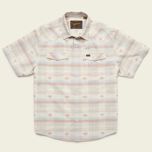Howler Brothers - H Bar B Men's Short Sleeve Snap Shirt - Cream Plaid