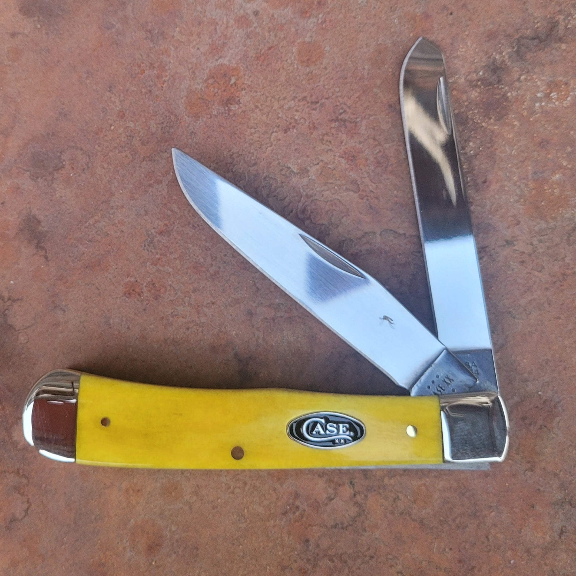 Case XX Knives Trapper Yellow Bone 20030 Stainless Steel Pocket Knife