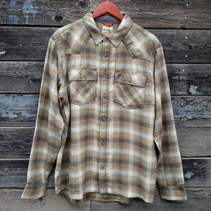 Simms - Santee Flannel - Bay Leaf Plaid Ombre