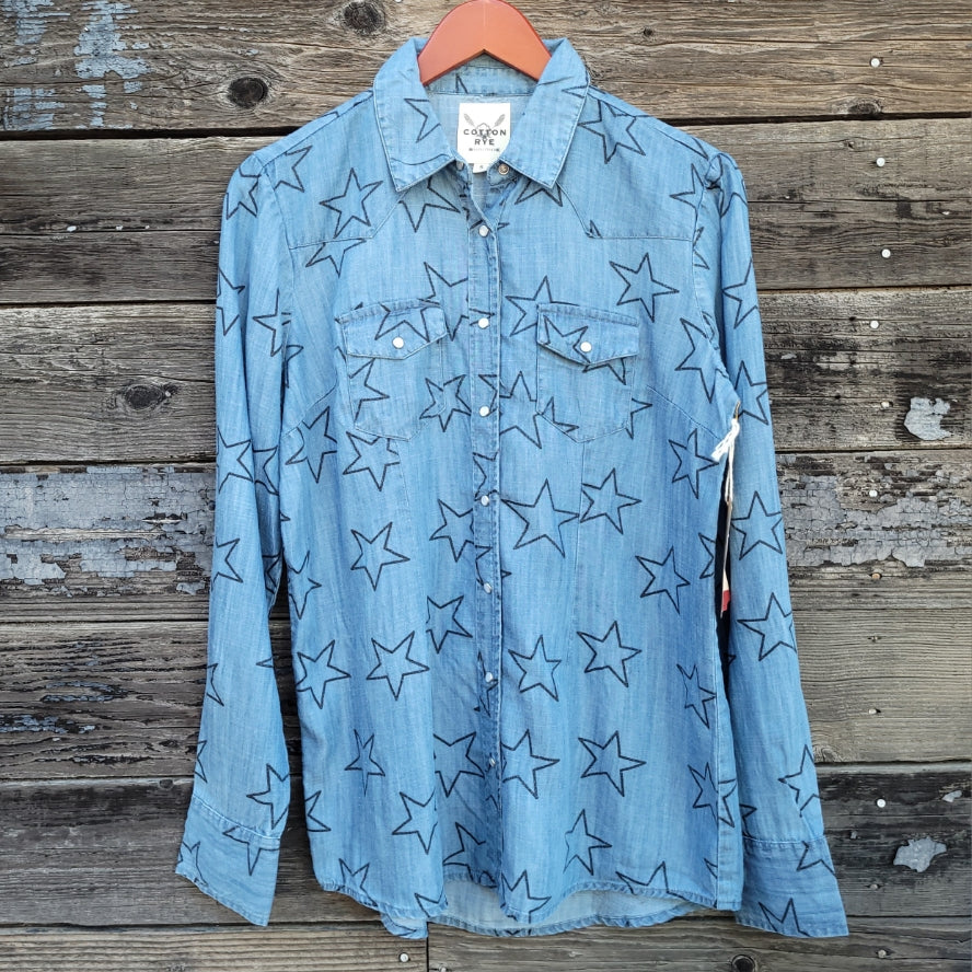 Cotton and Rye - Star Print Western Blouse