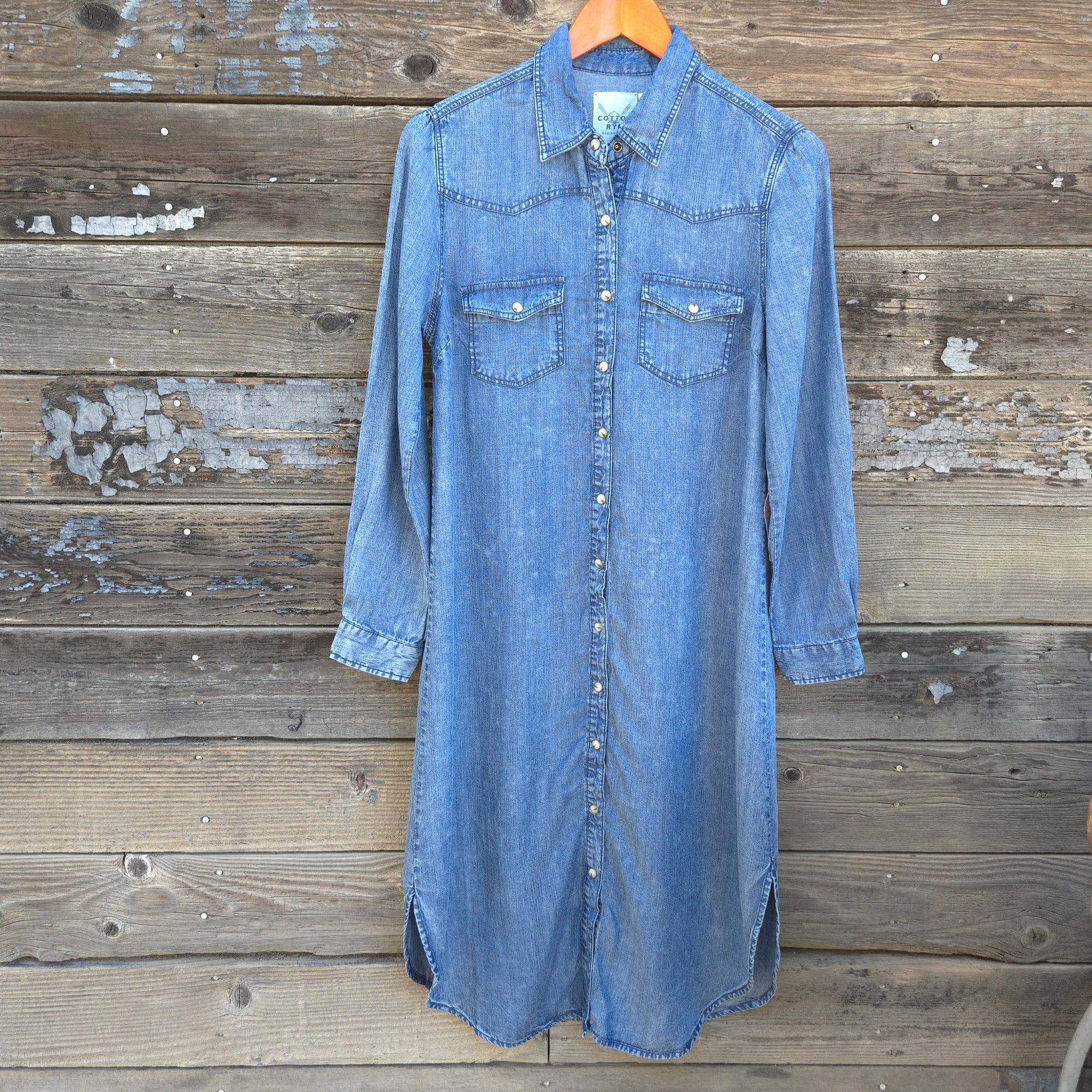 Cotton and Rye - Western Tencel Shirt Dress/Duster