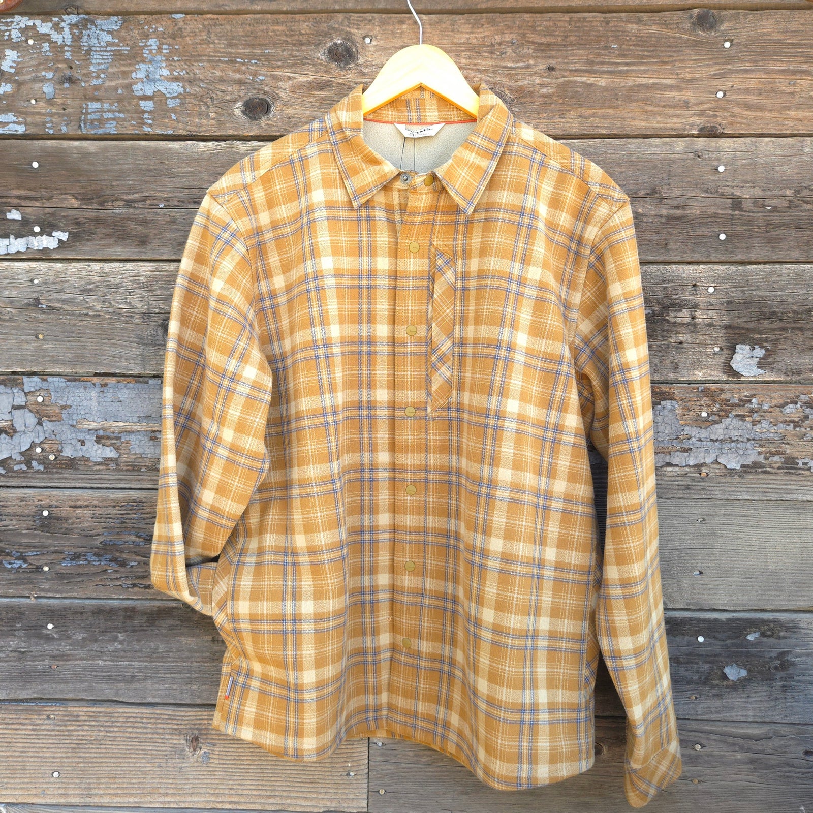 Simms - Cold Weather Flannel Shacket - Bronze Back