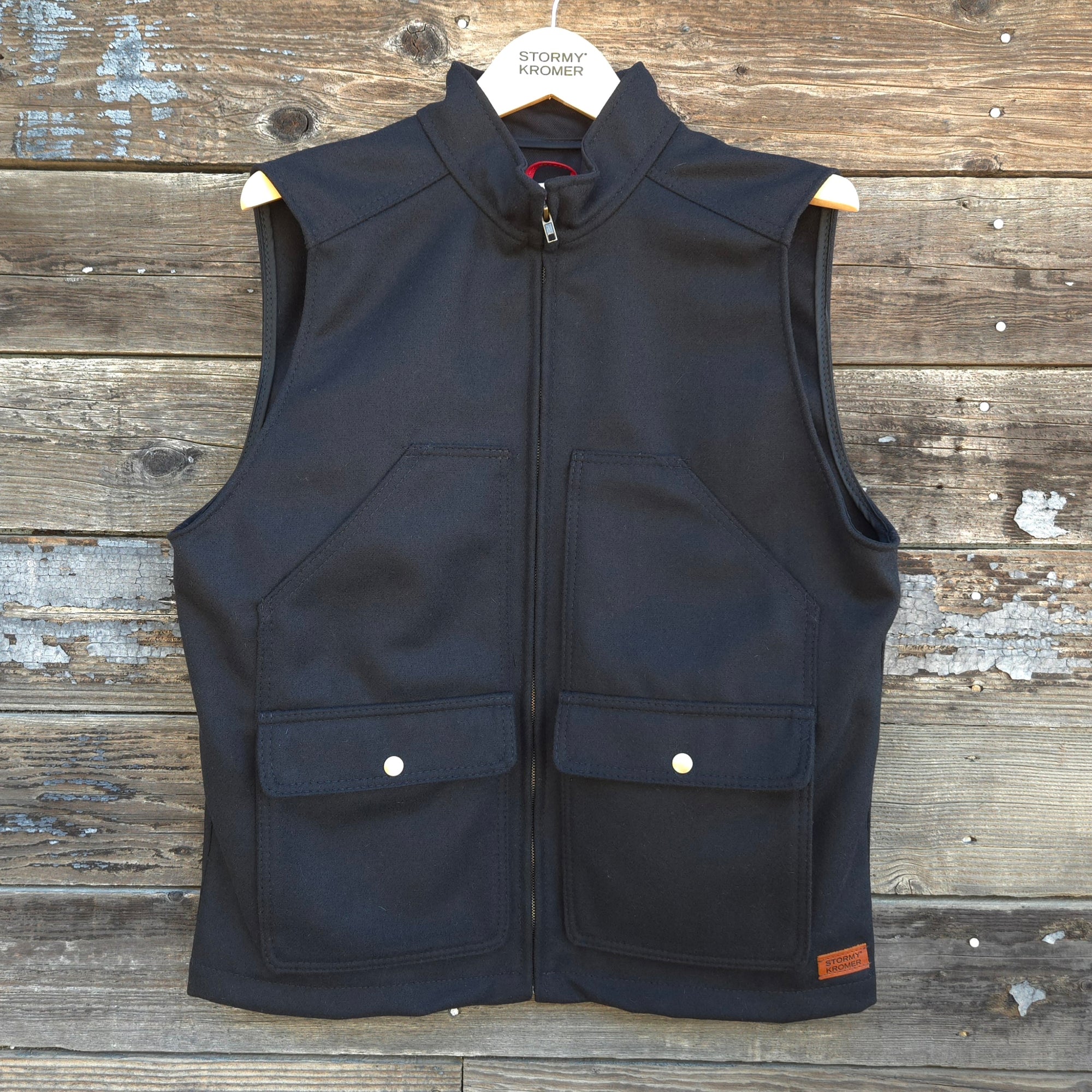 Stormy Kromer - Steelhead Wool Vest - Black