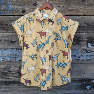 Cotton and Rye - Arty Longhorn - Tan