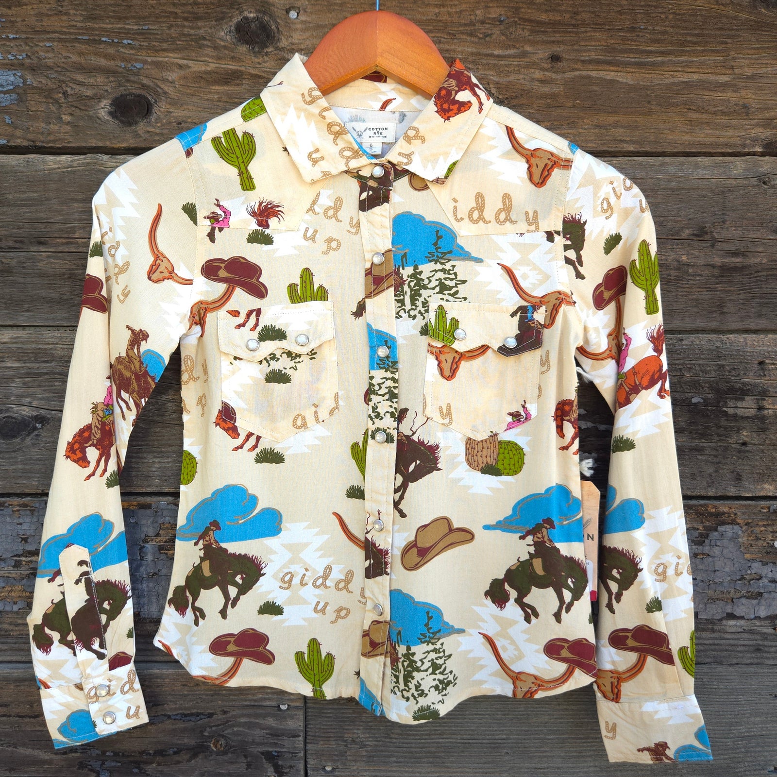 Cotton and Rye - Girl's Buckin' Bronc Blouse