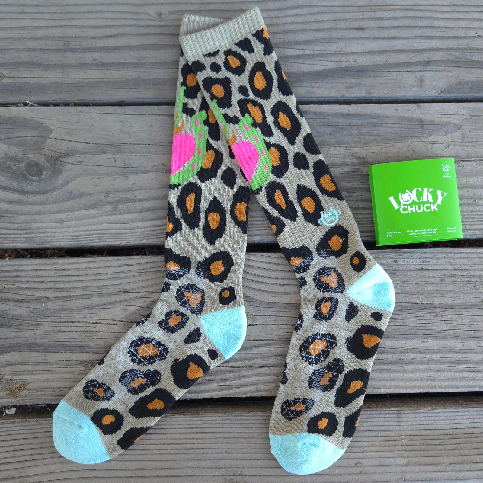 Lucky Chuck Socks - Lucky Leopard