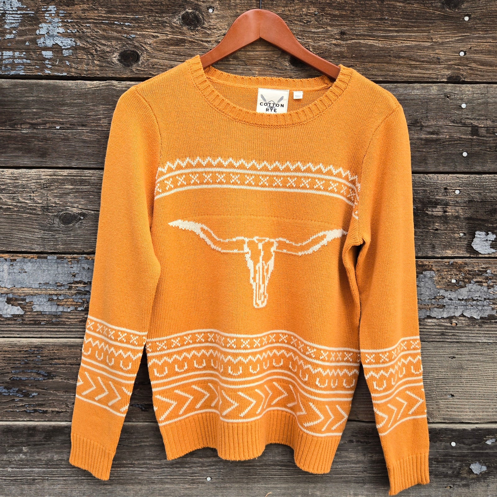Cotton and Rye - Longhorn Sweater - Marigold