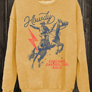 Howdy Sweatshirt - Gold