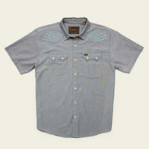 Howler Brothers - Crosscut Men's Short Sleeve Snap Shirt - Blue Spruce