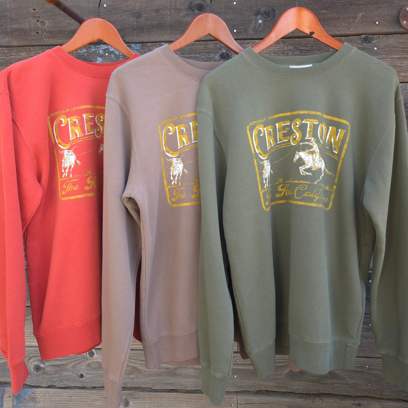 Creston Crewneck Mineral Wash Sweatshirt - Vaquero Ernie