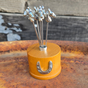 Vagabond House - Lucky Horse Cheese Pick Set