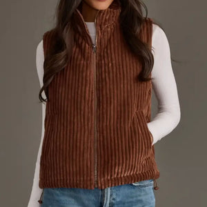 Panache - Corduroy Vest - Brown