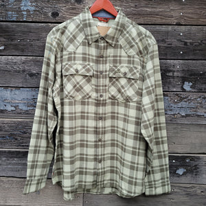 Simms - Santee Flannel - Pale Pine Shadow Box Plaid