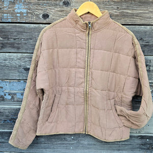 Panache Apparel - Quilted Jacket - Tan