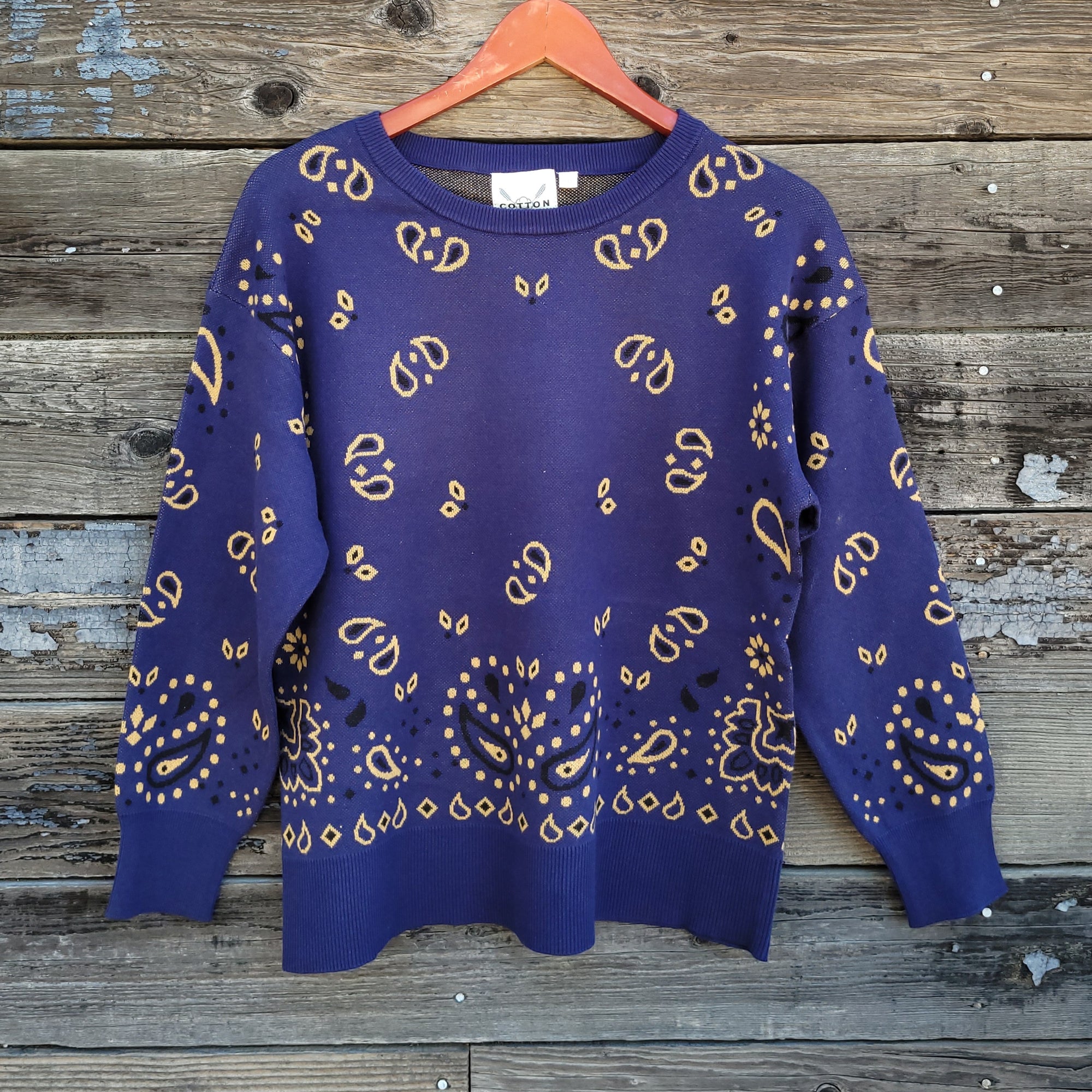 Cotton and Rye - Bandana Sweater - Navy