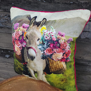 Pillow - Floral Donkey
