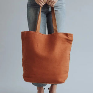 Southwestern Tote - Rust and Cream