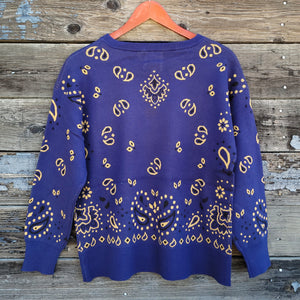 Cotton and Rye - Bandana Sweater - Navy