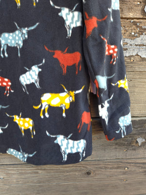 Cotton and Rye - Longhorn Fleece 1/4 Zip Pullover