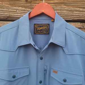 Howler Brothers - Emerger Tech Men's Short Sleeve Shirt - Blue