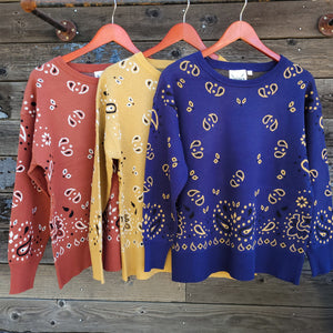 Cotton and Rye - Bandana Sweater - Yellow Gold