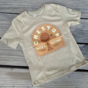 Creston Kid's T-Shirt and Onesie - Ropin' Windmills