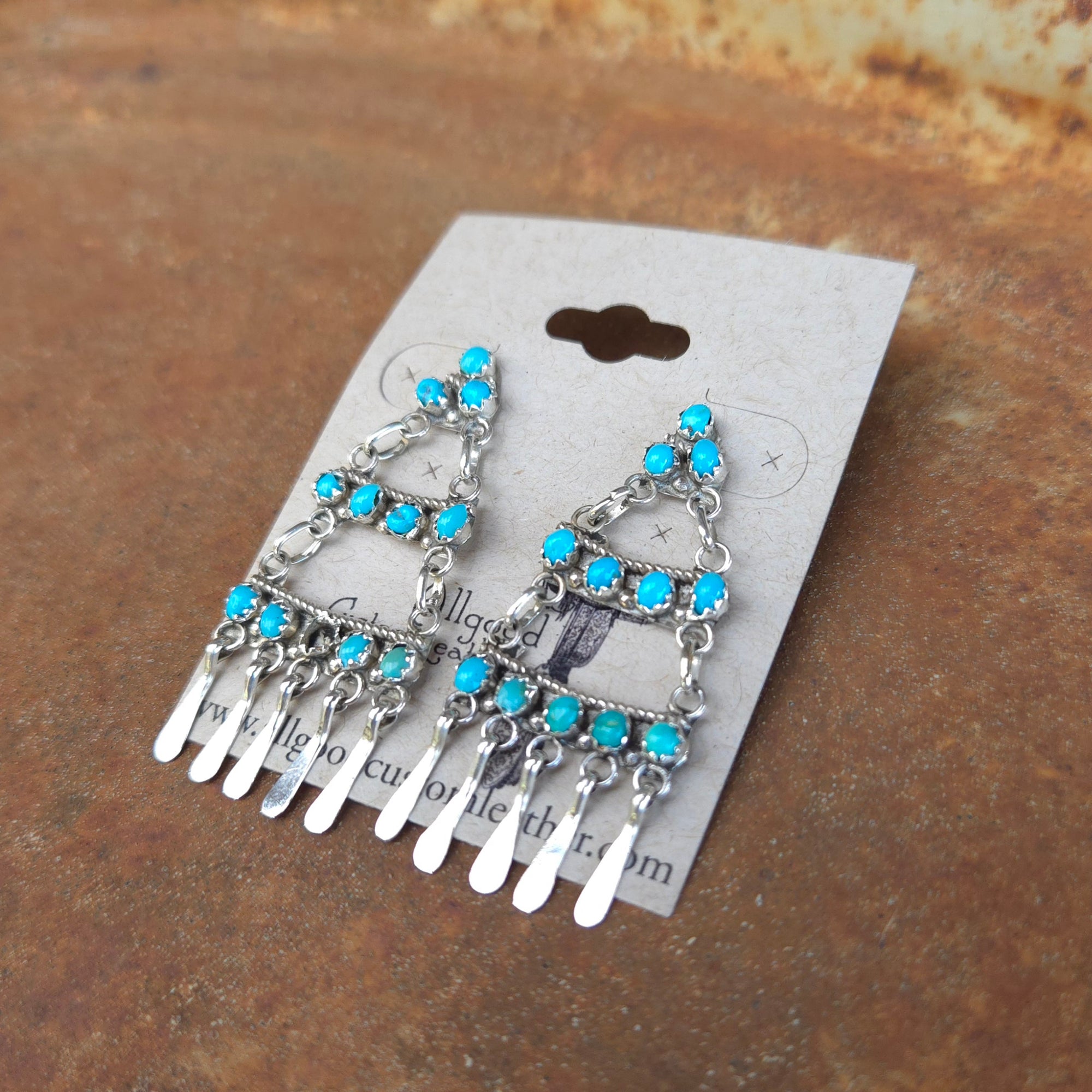 Turquoise Chandelier Earrings