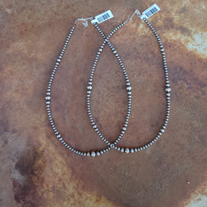 Sterling Silver Navajo StylePearls 18"