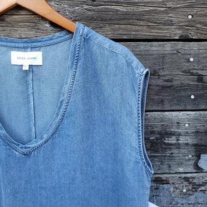 Dear John Denim - Yanis Tencel Top - Independence Blue