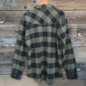 Simms - Gallatin Flannel Long Sleeved Snap Shirt - Olive Loden Buffalo Check