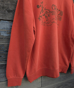 Creston Crewneck Mineral Washed Sweatshirt - Dusty Bronc