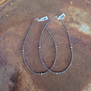 Sterling Silver Navajo StylePearls 18"