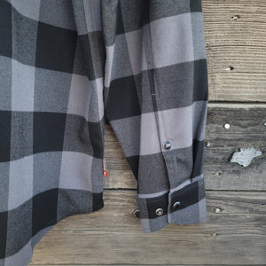 Simms - Gallatin Flannel Long Sleeved Snap Shirt - Slate Buffalo Check