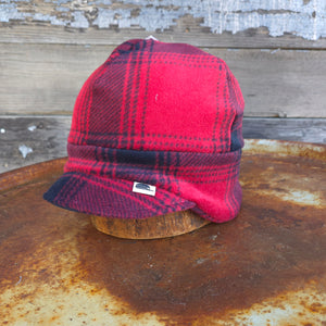 Stormy Kromer - Fleece Adventure Beanie - Red and Black Plaid