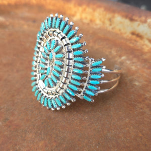 Zuni Turquoise Petit Point Cluster Bracelet - Rosemary Tom