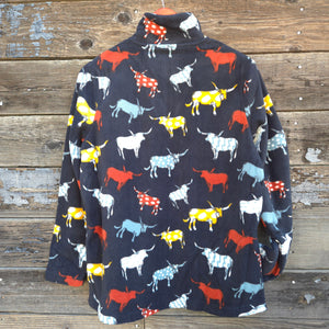 Cotton and Rye - Longhorn Fleece 1/4 Zip Pullover