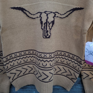 Cotton and Rye - Longhorn Sweater - Tan