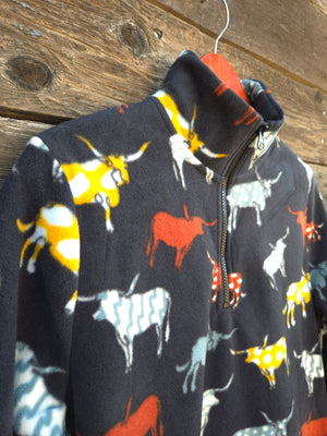 Cotton and Rye - Longhorn Fleece 1/4 Zip Pullover