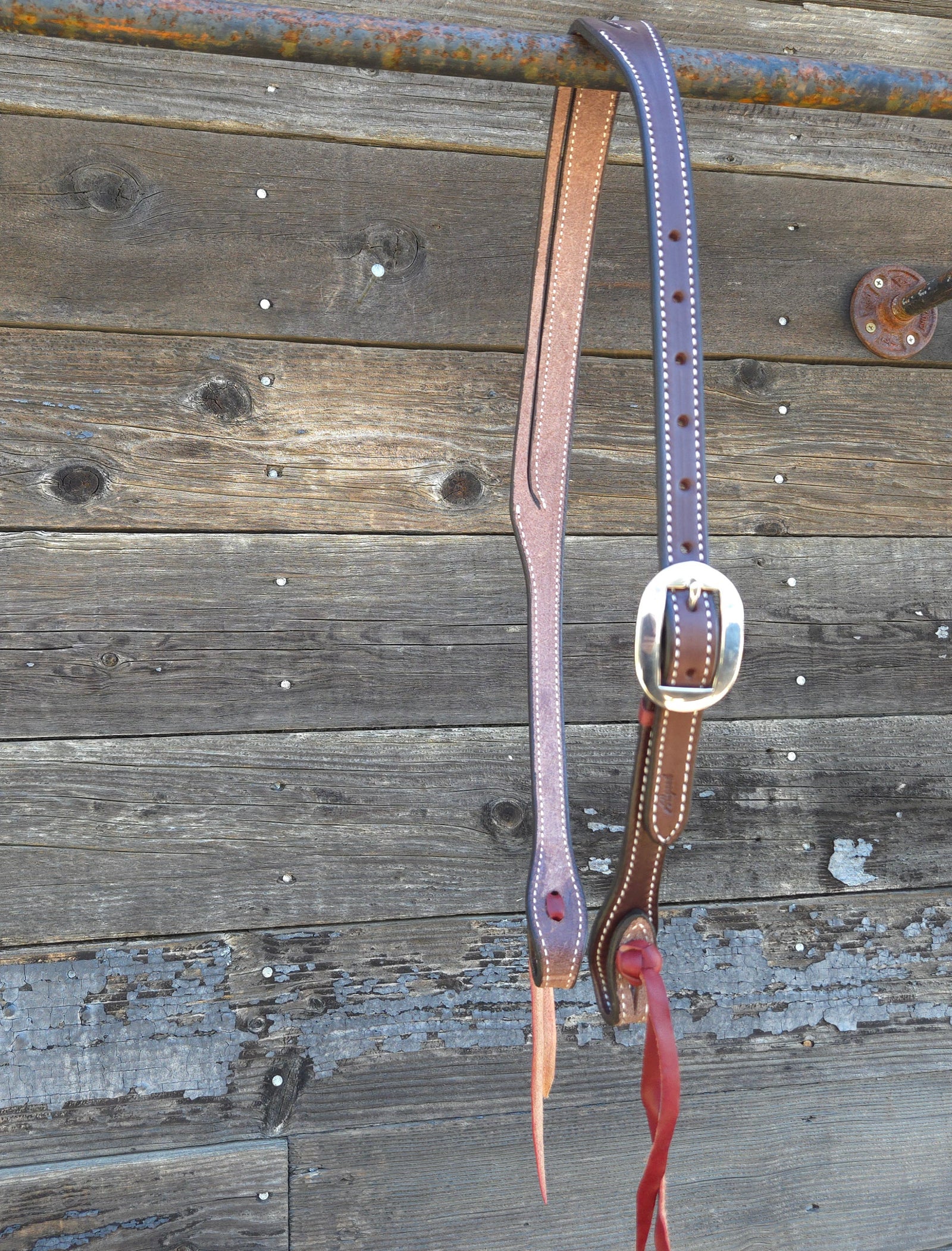 Headstall - 3/4" English Bridle Leather - Slotted Ear