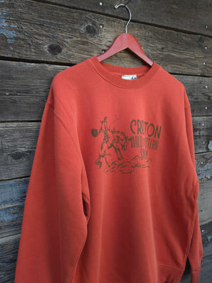 Creston Crewneck Mineral Washed Sweatshirt - Dusty Bronc