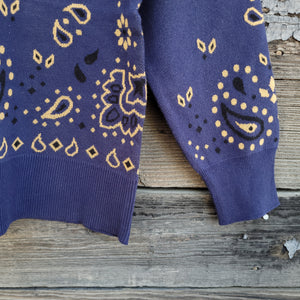 Cotton and Rye - Bandana Sweater - Navy