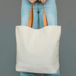 Southwestern Tote Bag - White, Grey and Camel