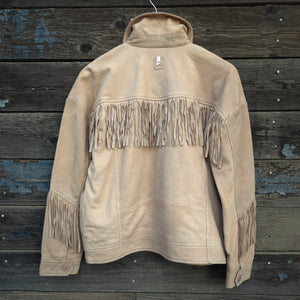 Western Fringe Leather Jacket - Tan