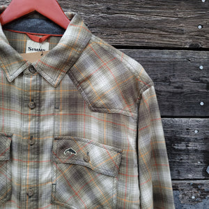 Simms - Santee Flannel - Bay Leaf Plaid Ombre