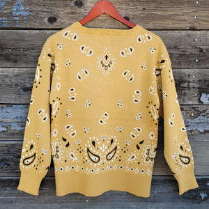 Cotton and Rye - Bandana Sweater - Yellow Gold