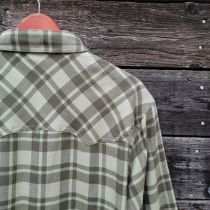 Simms - Santee Flannel - Pale Pine Shadow Box Plaid