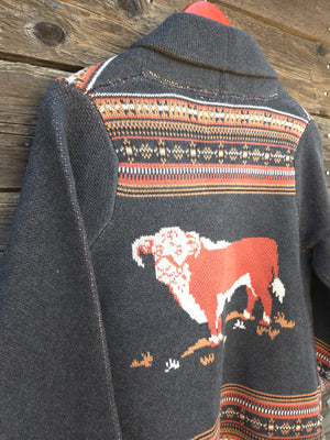 Cotton and Rye - Vintage Hereford Cardigan - Grey